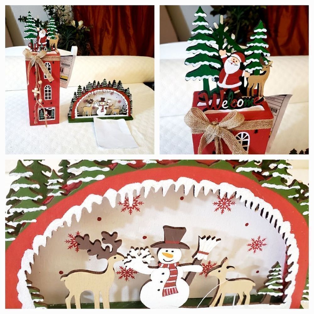 NWT Wooden Christmas Decor